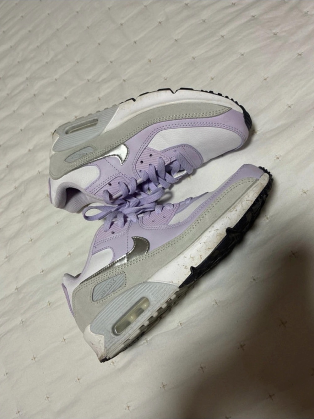 Lilac & Silver Women Nike air shoes